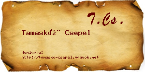Tamaskó Csepel névjegykártya